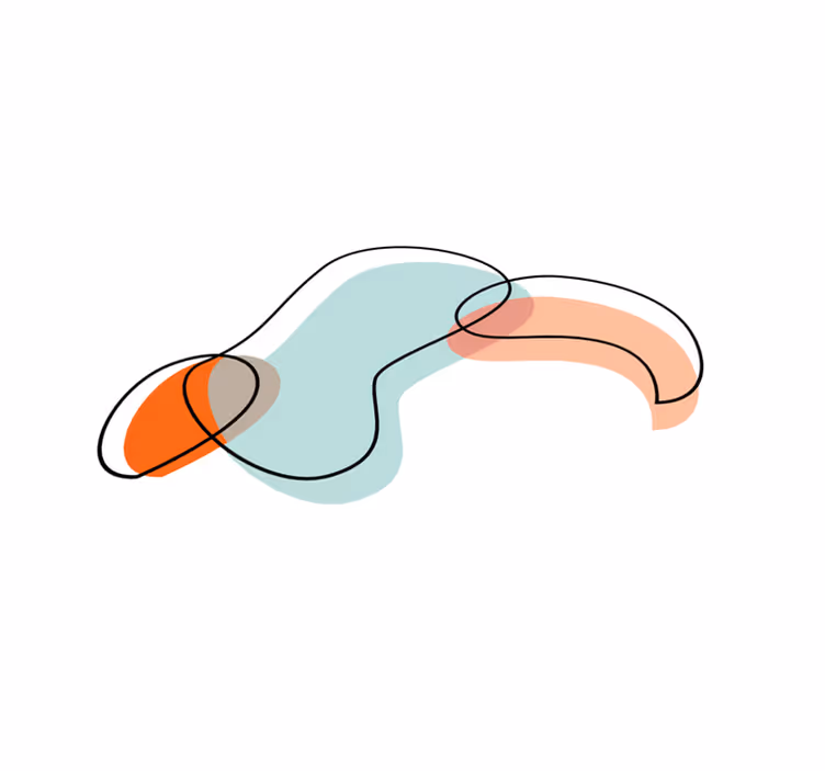 Soyut geometrik şekiller kaplaması minimalist pvc halı - TenStickers