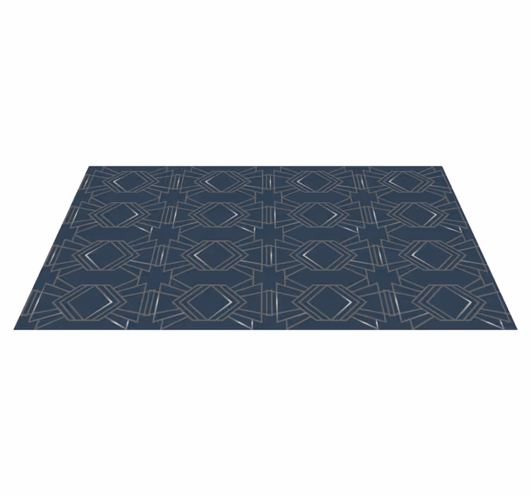 Geometrik desenli yer örtüsü geometrik pvc halı - TenStickers