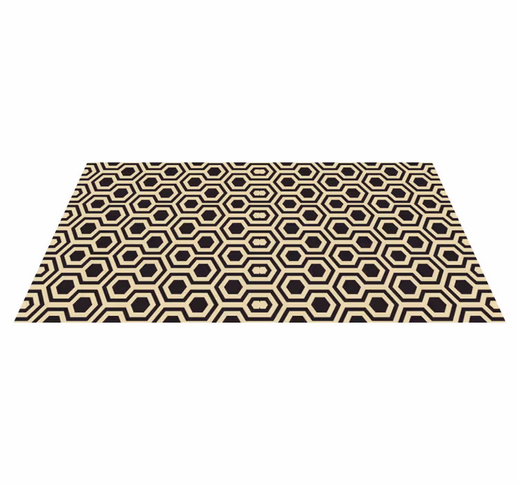 Geometrik Altıgen Desen geometrik pvc halı - TenStickers