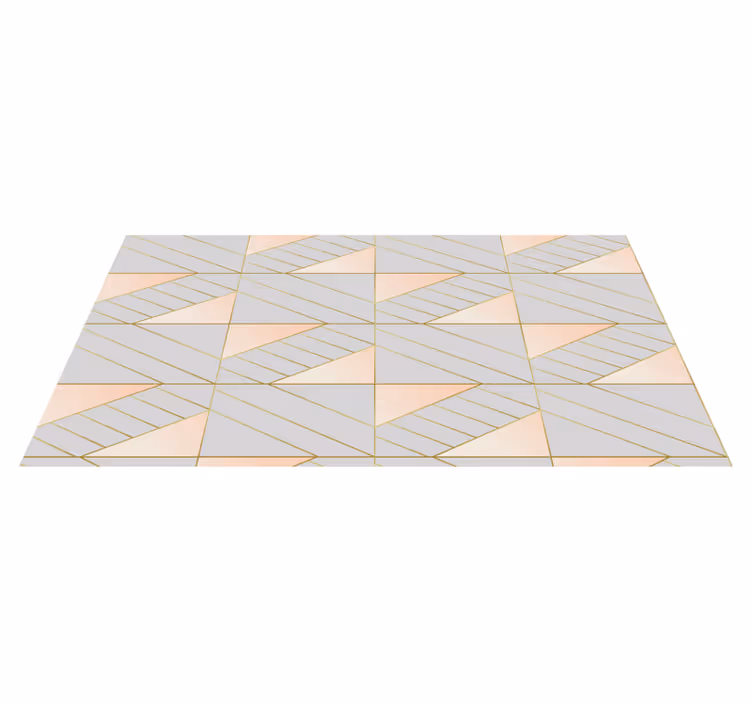 Geometrik desenli geometrik pvc halı - TenStickers