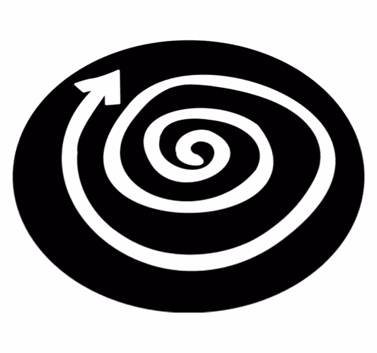 Spiral halı genç vinil halı - TenStickers