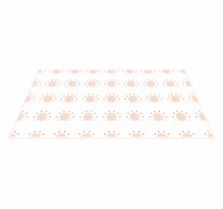 Soyut minimal güneş nordic kilim - TenStickers