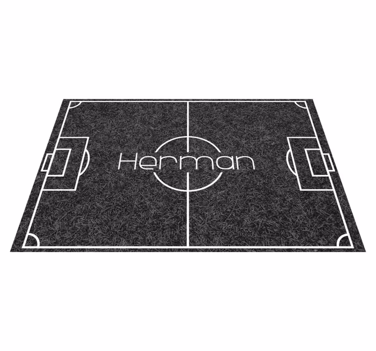 Isimli futbol sahası oyunlar pvc halı - TenStickers