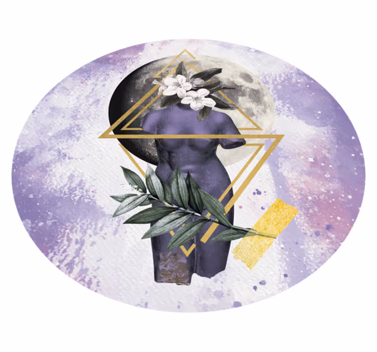 Dijital kolaj modern halı - TenStickers