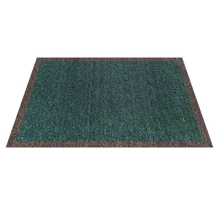 Teplon yeşil ve bej minimalist kilim - TenStickers