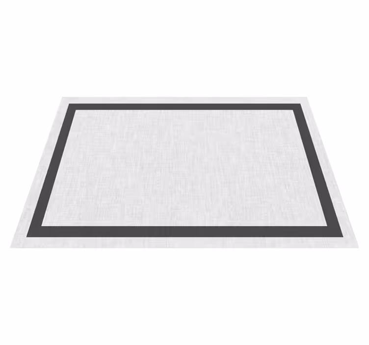 Beyaz ve gri teplon minimalist kilim - TenStickers