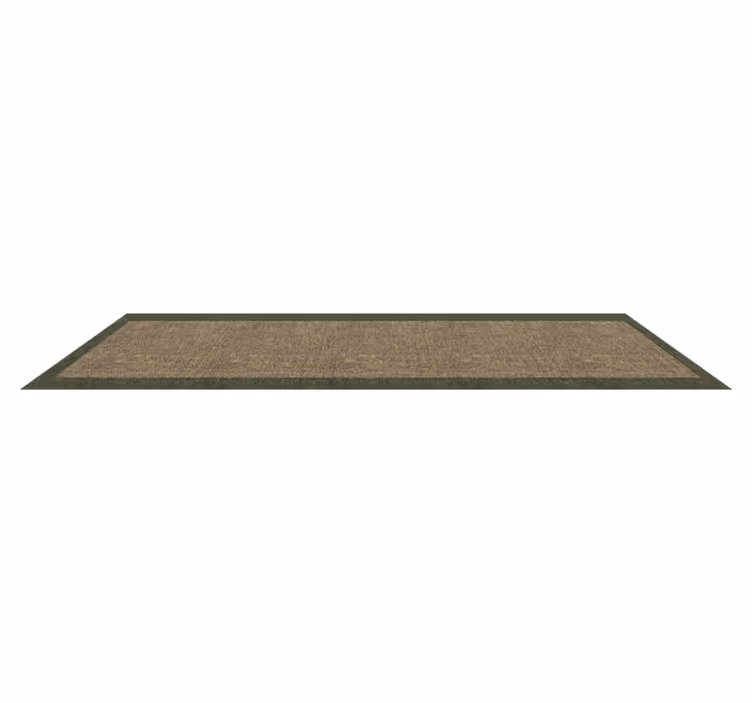 Yeşil çerçeve modern kilim ile tasarım - TenStickers