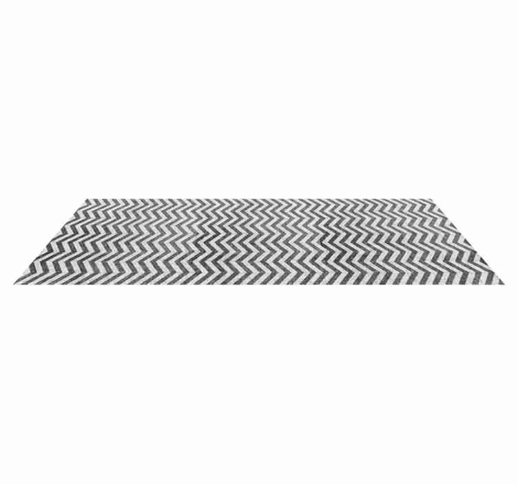 Zig zag desenli geometrik koridor halıları - TenStickers
