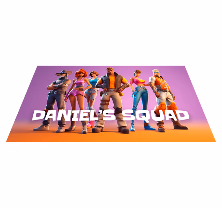 Gang of KarakterlerKarakterlerin Gangı yatak odası pvc halı - TenStickers