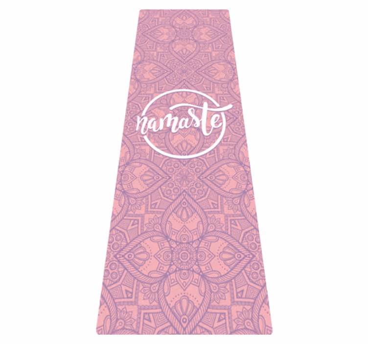 Namaste yoga cümleleri ile pvc halı - TenStickers