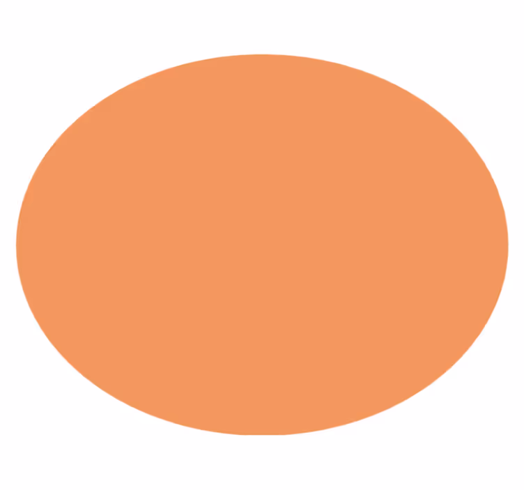 apricot crush yuvarlak pvc halı - TenStickers