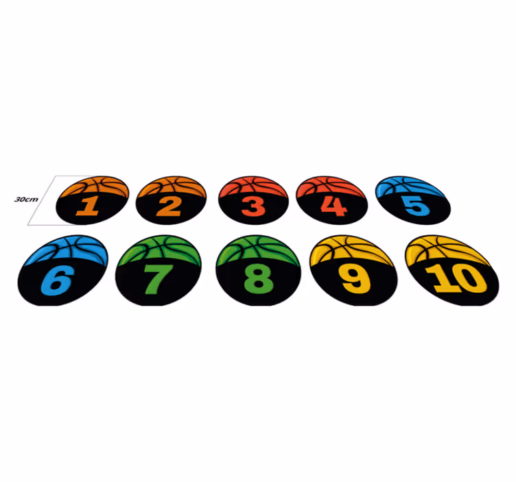 Basketbol antrenman paketi gençler pvc halı - TenStickers