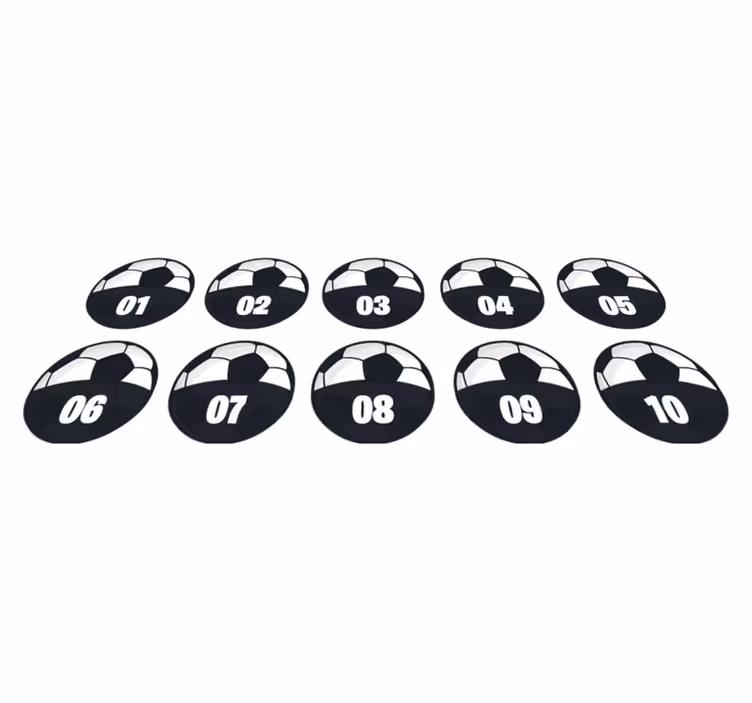 Futbol antrenman paketi gençler pvc halı - TenStickers