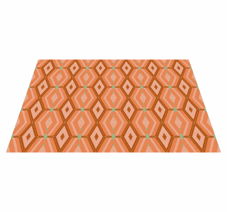 Geometrik desen uyumu geometrik pvc halı - TenStickers