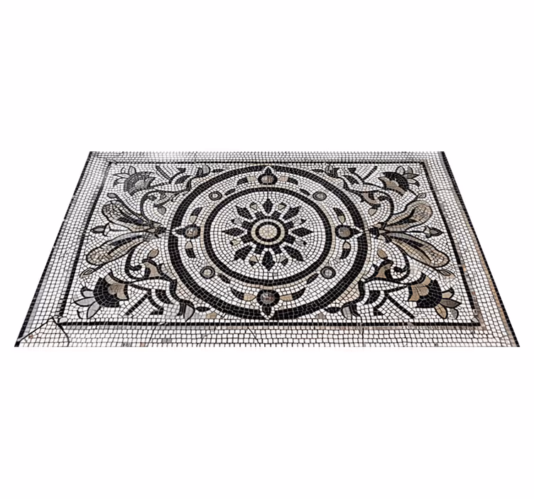 Art nouveau tasarımı yemek odasi pvc halı - TenStickers