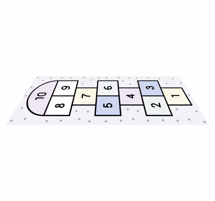 Seksek oyunu oyunlar pvc halı - TenStickers