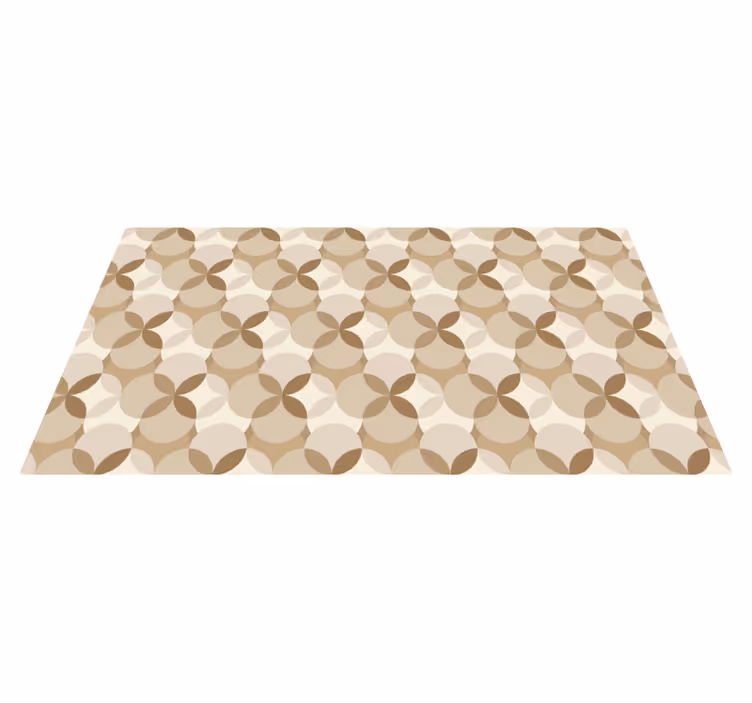 Daireler bej pvc halı - TenStickers