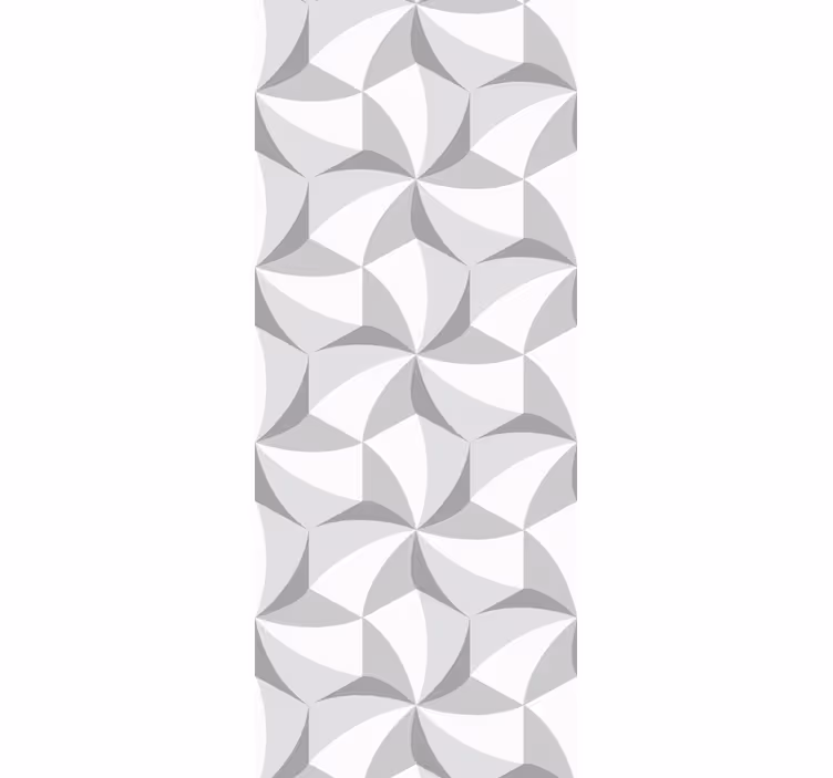 şık gri desenli şekiller geometrik duvar kağıdı - TenStickers