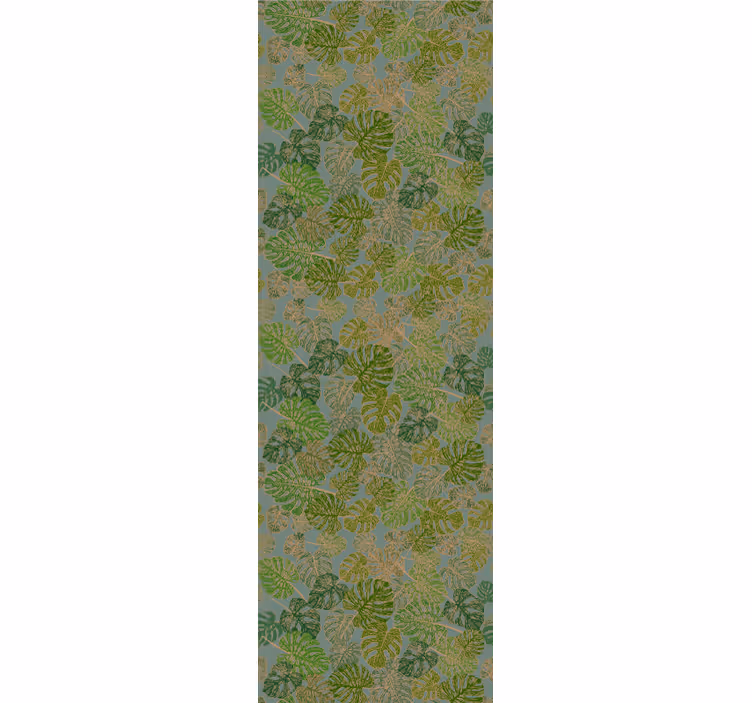 Monstera yeşil motif yaprak duvar kağıdı - TenStickers