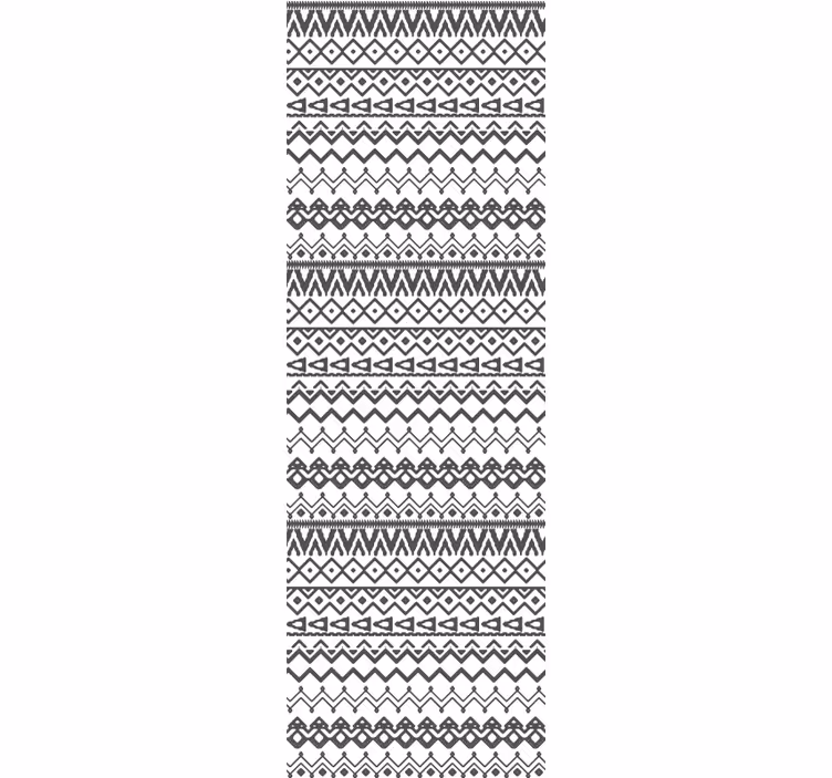 Gri ve beyaz geometrik motif iskandinav duvar kağıdı - TenStickers