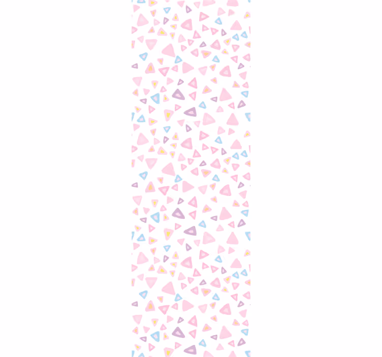 Pastel üçgen desen üçgenler duvar kağıdı - TenStickers