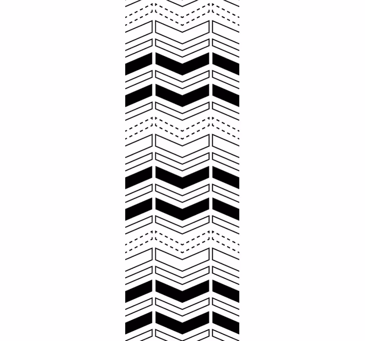 şerit çizgi deseni geometrik duvar kağıdı - TenStickers