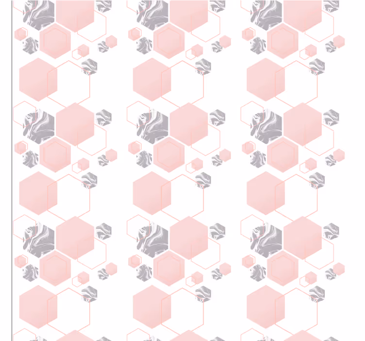 Petek desen tasarımı geometrik duvar kağıdı - TenStickers