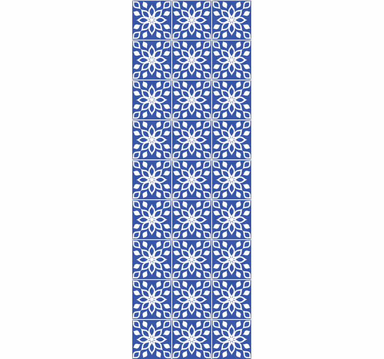 Masmavi mozaik fayans duvar kağıtları - TenStickers