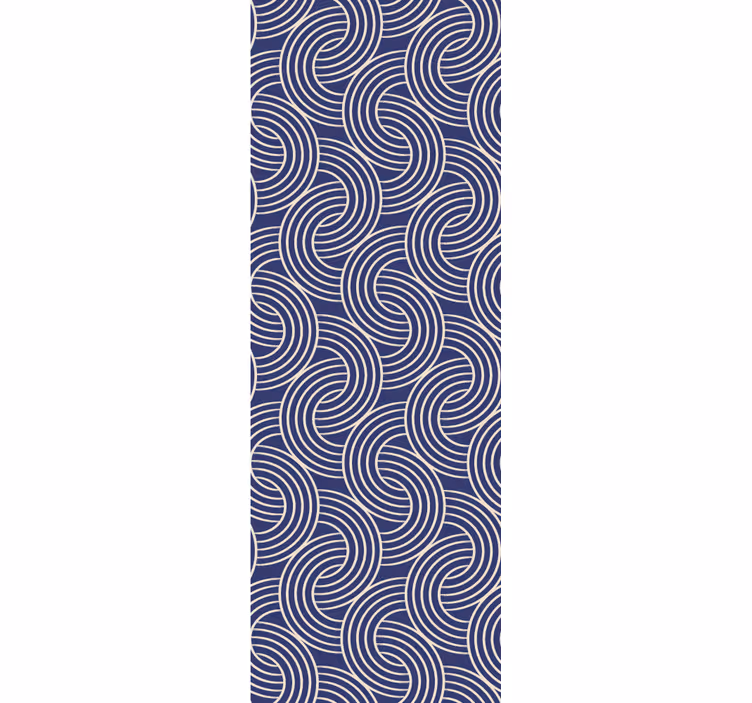 Zarif spiral dalgalar geometrik duvar kağıdı - TenStickers