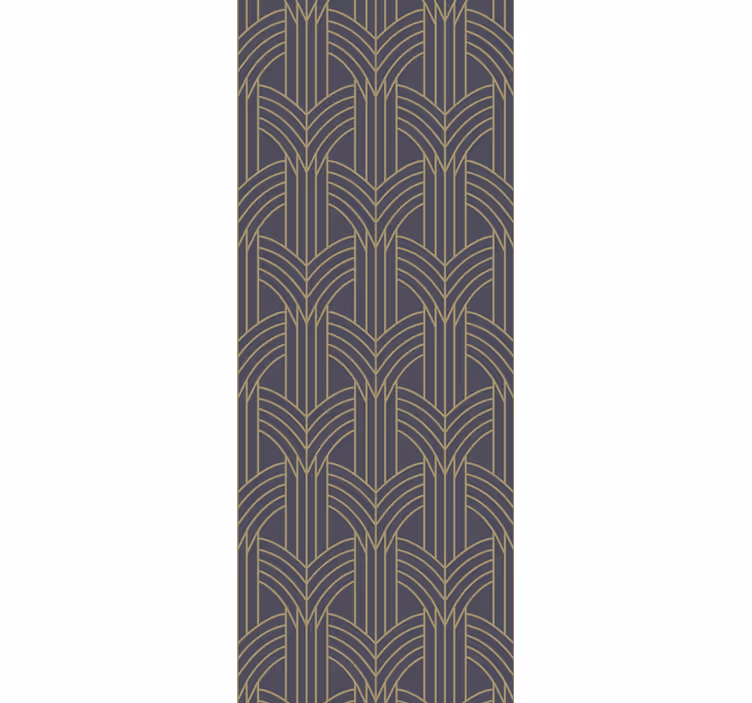 Art deco tarzı oturma odası duvar kağıdı - TenStickers