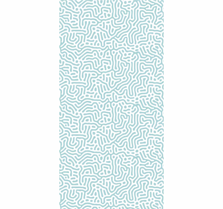Dalgalı çizgi sanatı geometrik duvar kağıdı - TenStickers