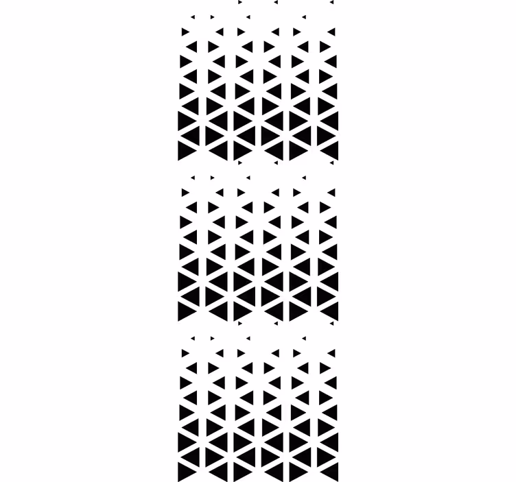 Siyah üçgen düzenlemesi geometrik duvar kağıdı - TenStickers
