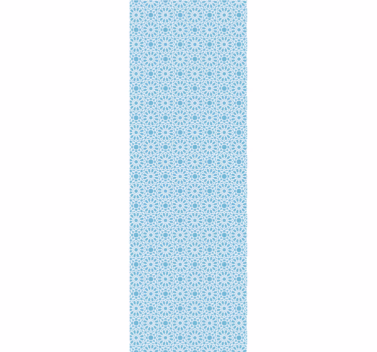 Mavi geometrik şekiller fayans duvar kağıtları - TenStickers