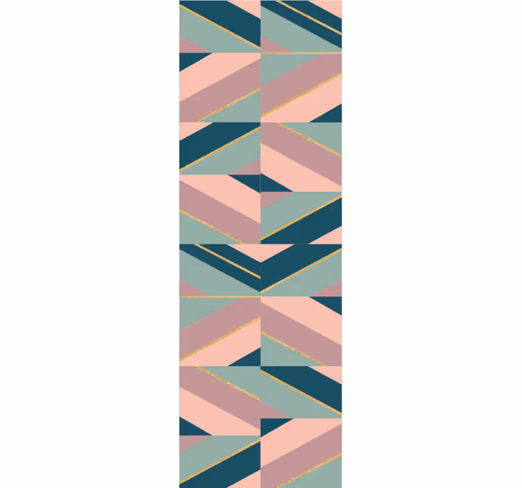 Soyut pastel açılar geometrik duvar kağıdı - TenStickers