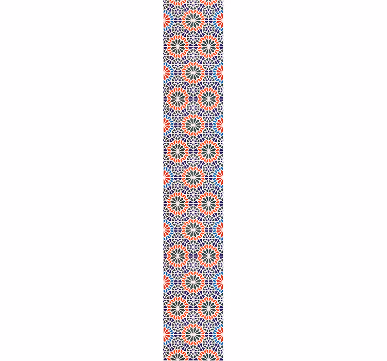 Çiçek süs duvar kağıdı - geometrik Çiçek motifleri - TenStickers