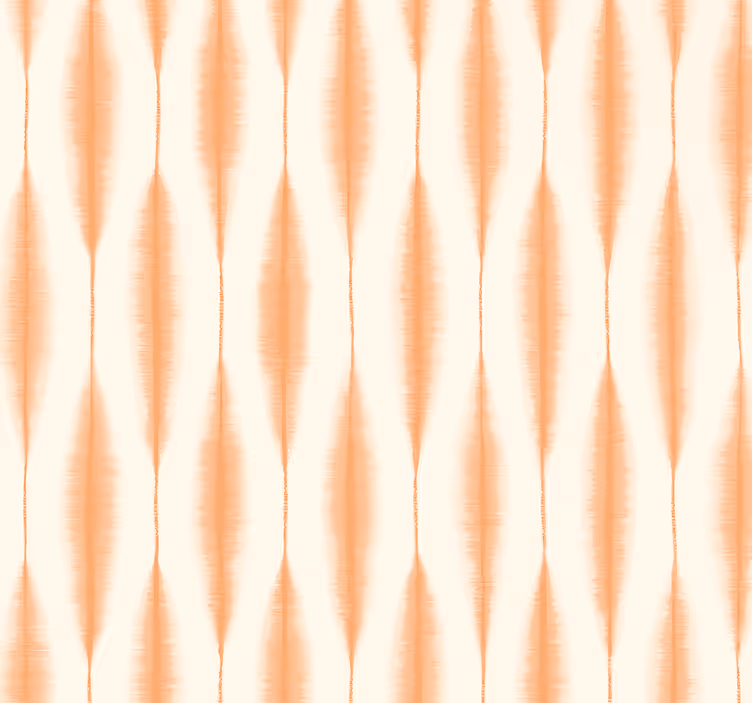 ikat kasuri portakalı geometrik duvar kağıdı - TenStickers