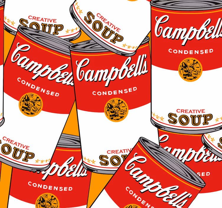 Campbells andy warhol sanat duvar kağıdı - TenStickers