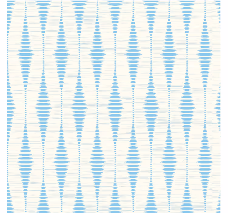 Açık mavi rabaul ikat geometrik duvar kağıdı - TenStickers
