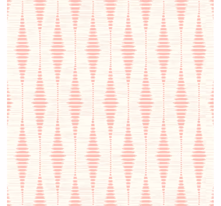 Pastel pembe rabaul ikat geometrik duvar kağıdı - TenStickers