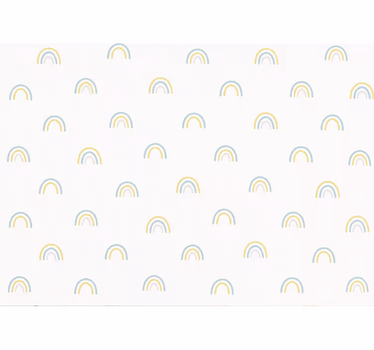 Dağınık pastel gökkuşakları çocuk odası duvar kağıdı - TenStickers