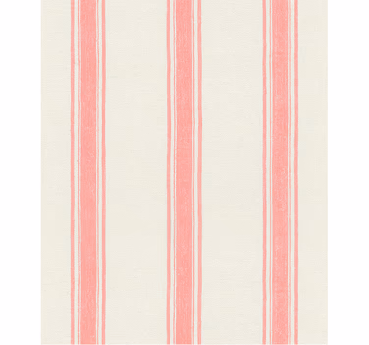 Geometrik duvar kağıdı dikey çizgiler pastel pembe - TenStickers