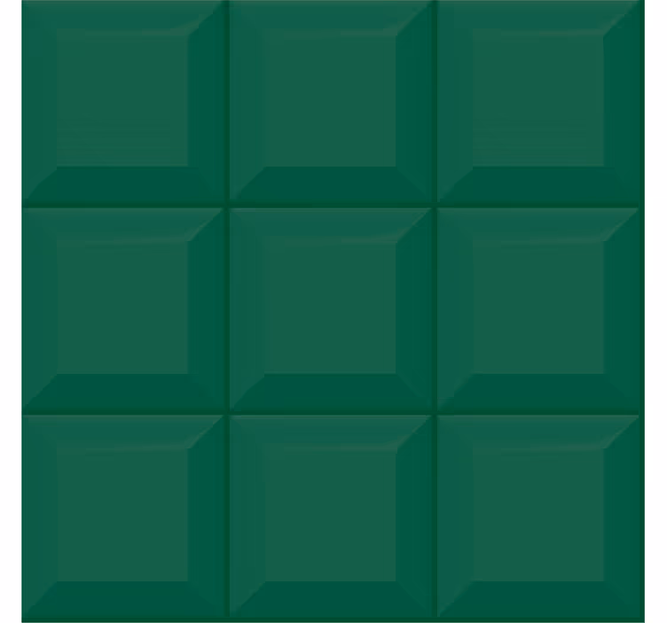 Geometrik duvar kağıdı 3d yeşil kareler - TenStickers