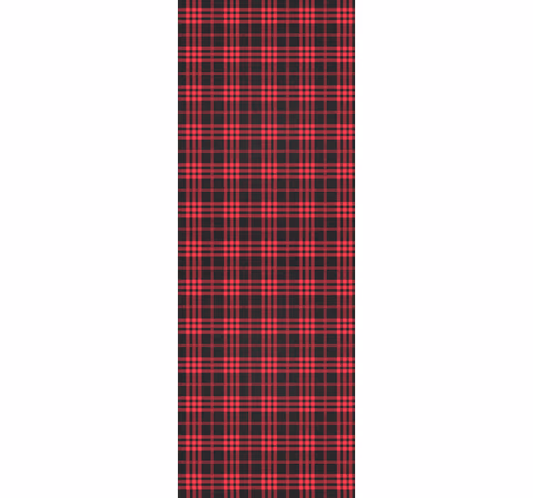Noel duvar kağıdı klasik tartan deseni - TenStickers