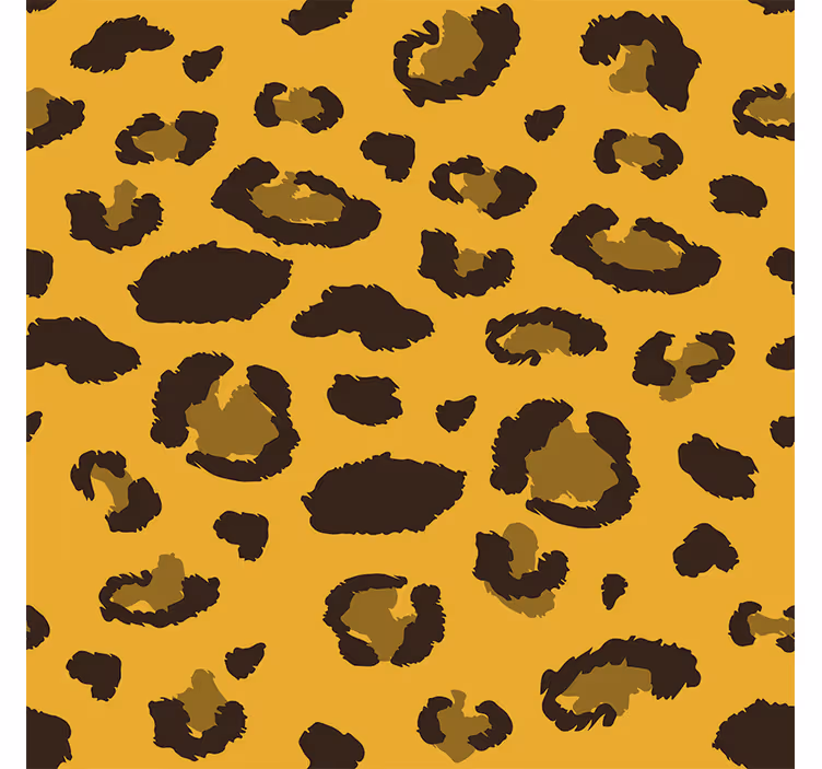 Oturma odası duvar kağıdı leopar desenli - TenStickers