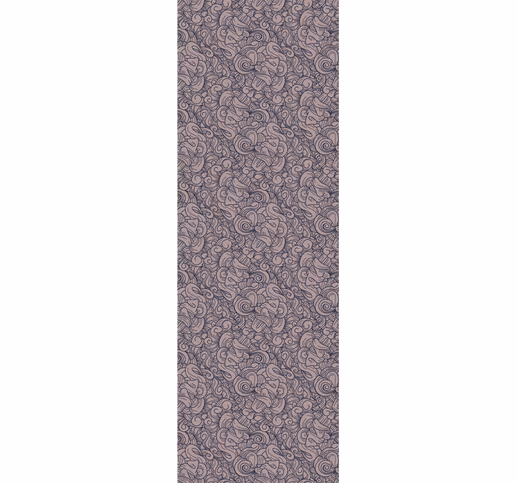 Oturma odası duvar kağıdı soyut paisley deseni - TenStickers