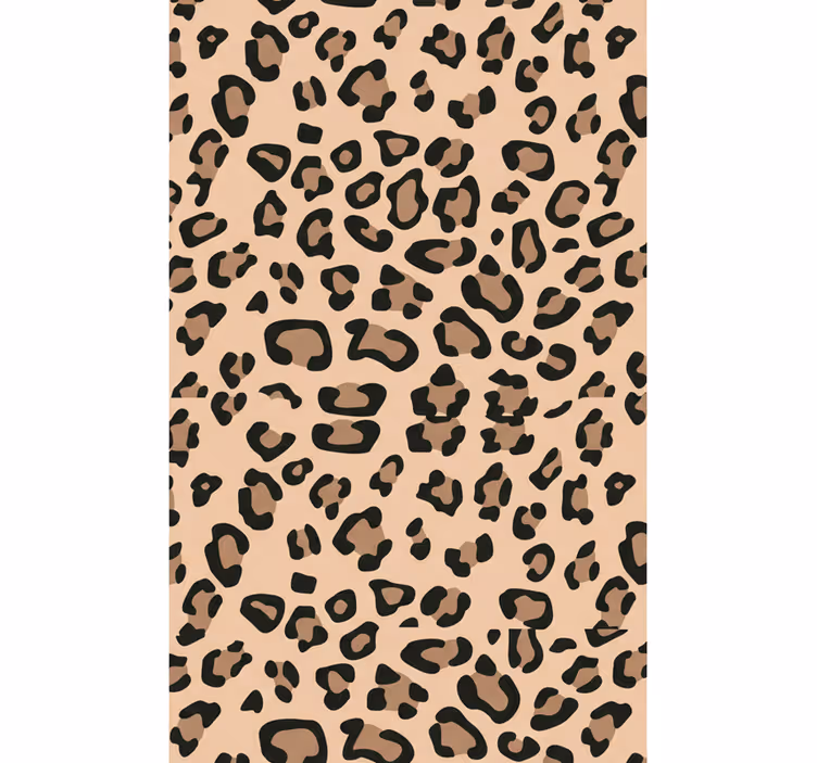 Oturma odası duvar kağıdı modern leopar deseni - TenStickers
