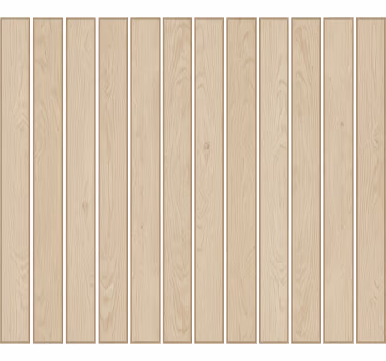 Oturma odası duvar kağıdı açık meşe lamel - TenStickers