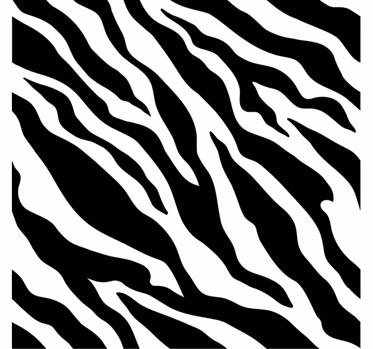 Duvar kağıdı süslemeleri zebra Şerit motifi - TenStickers