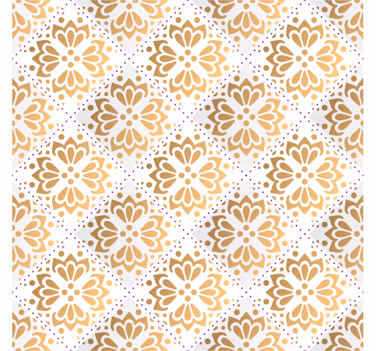 Oturma odası duvar kağıdı altın mandala deseni - TenStickers
