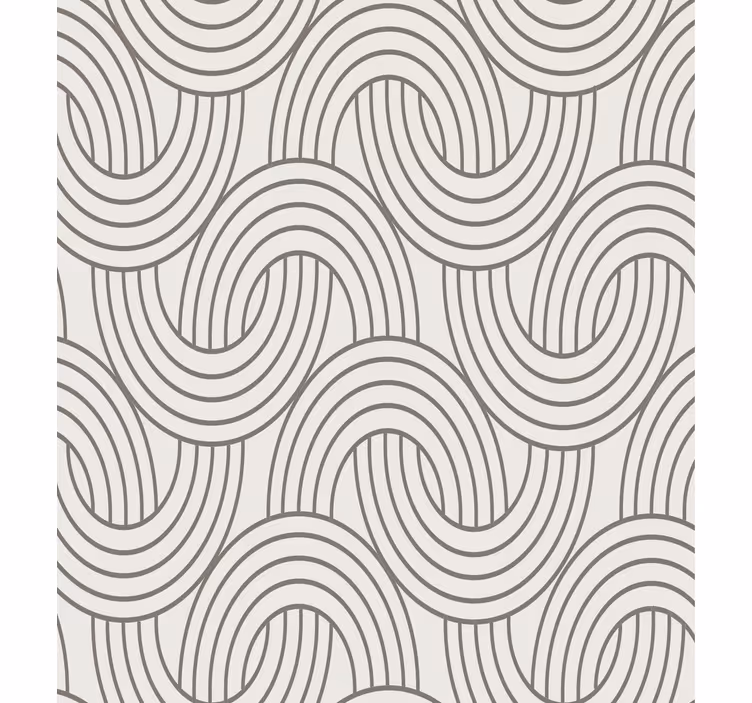 Oturma odası duvar kağıdı art deco illüzyon deseni - TenStickers